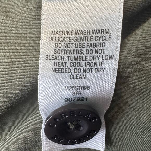 Cabela's Olive Green Utility Cargo Hiking Shorts Mens Sz 46 Flat Front High Rise - Picture 5 of 9